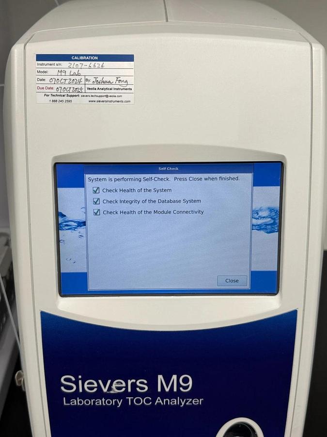 Used Veolia Suez GE Sievers M9 Lab TOC Analyzer with autosampler