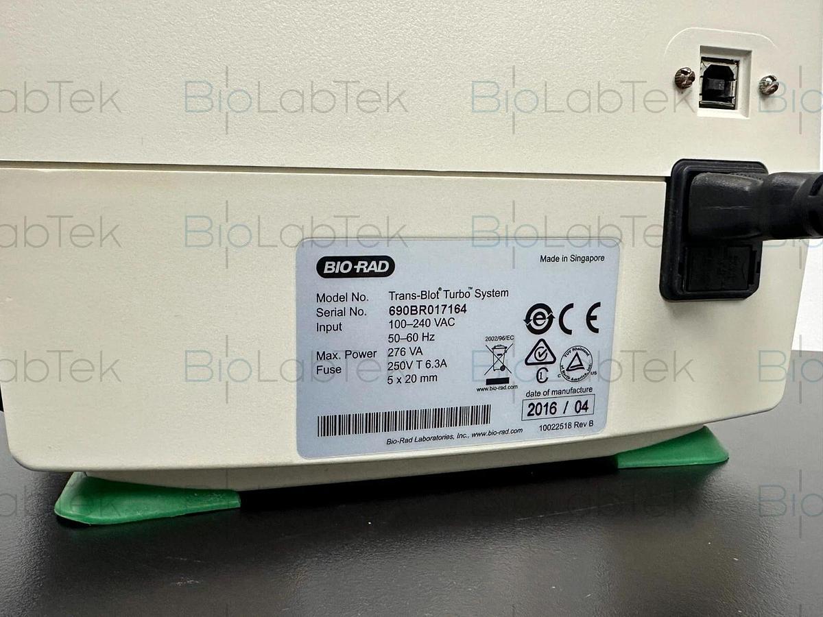 Used Bio-Rad Trans-Blot Turbo Transfer System 690BR with cassettes 2016