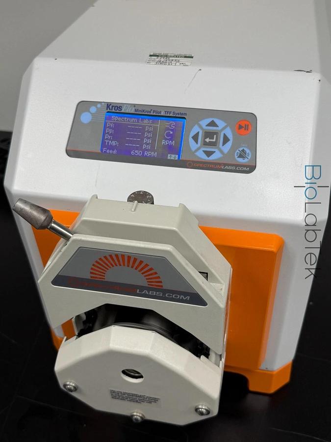 Used Spectrum Labs KrosFlo MiniKros Pilot TFF peristaltic pump with tube head