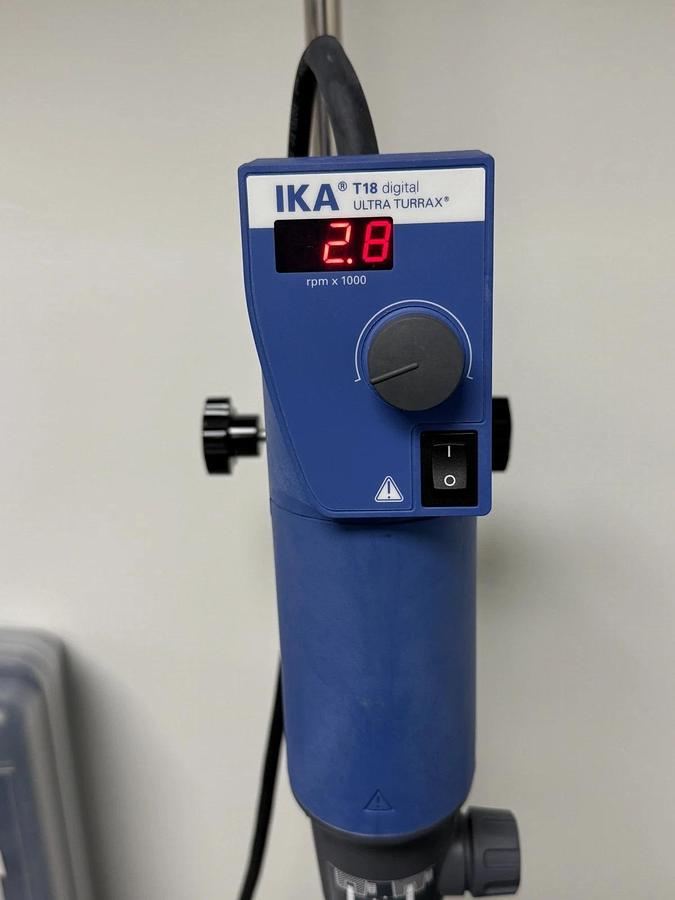 Used IKA T18 Digital ULTRA-TURRAX Homogenizer Disperser 220-240V | 10-1,500ml Tool
