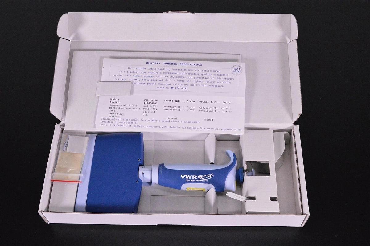 Used VWR 12-channel 5-50ul UHP Variable manual pipette Pipettor MT-50 89134-754 NEW