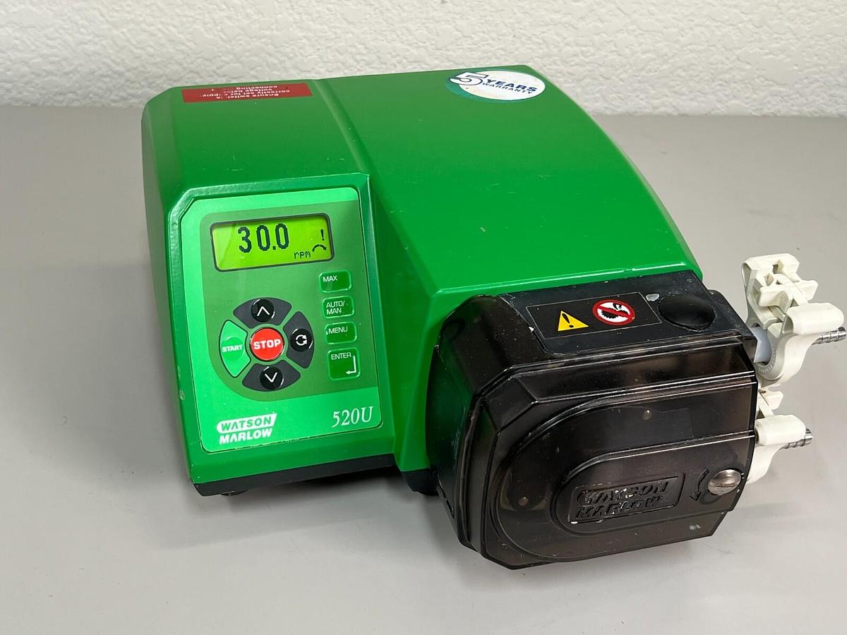Used Watson Marlow 520U IP31 Peristaltic Process Pump with 520R2 head + Warranty