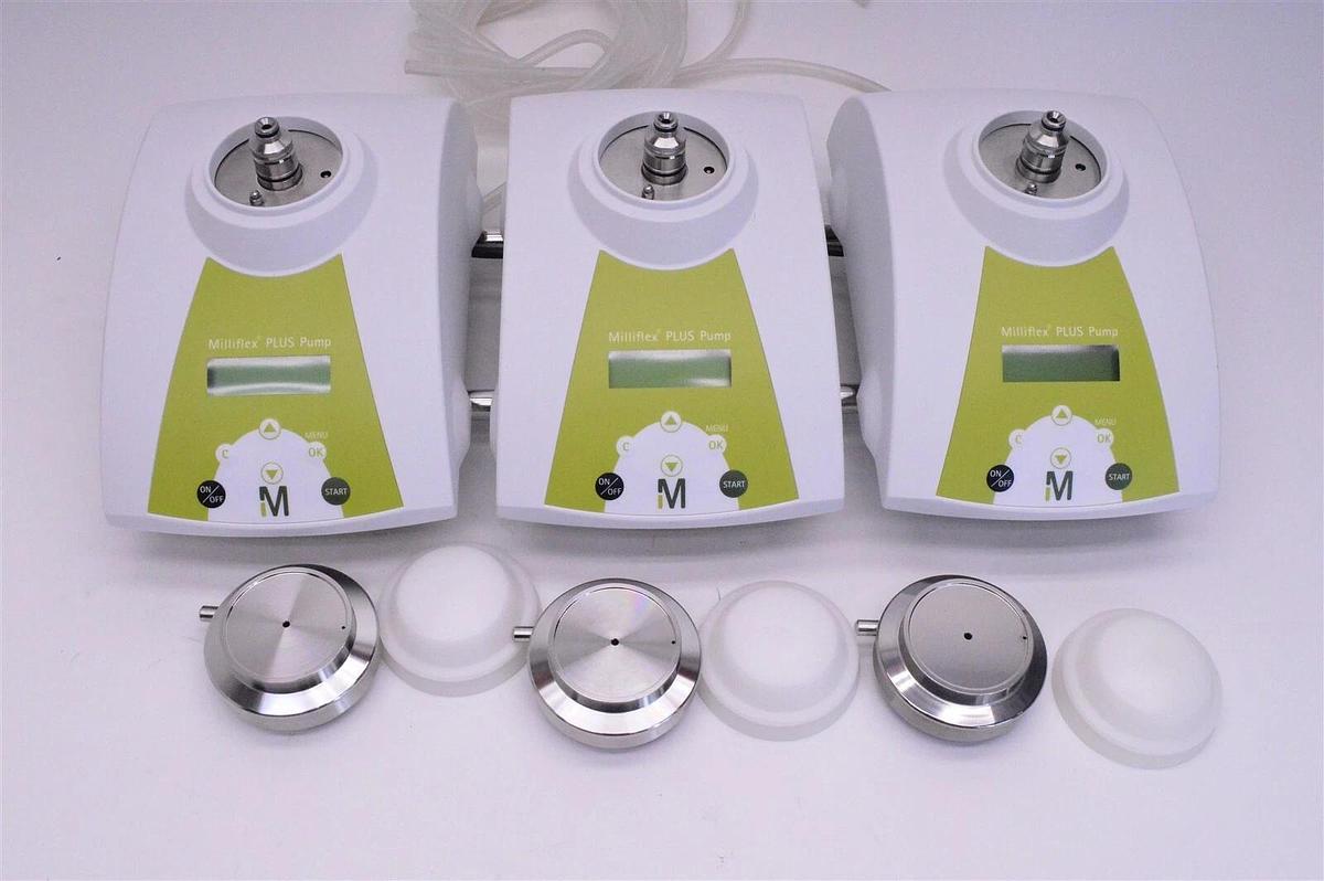 Used 3x lot Millipore Milliflex plus pump MXPPUMP01 w/Warranty