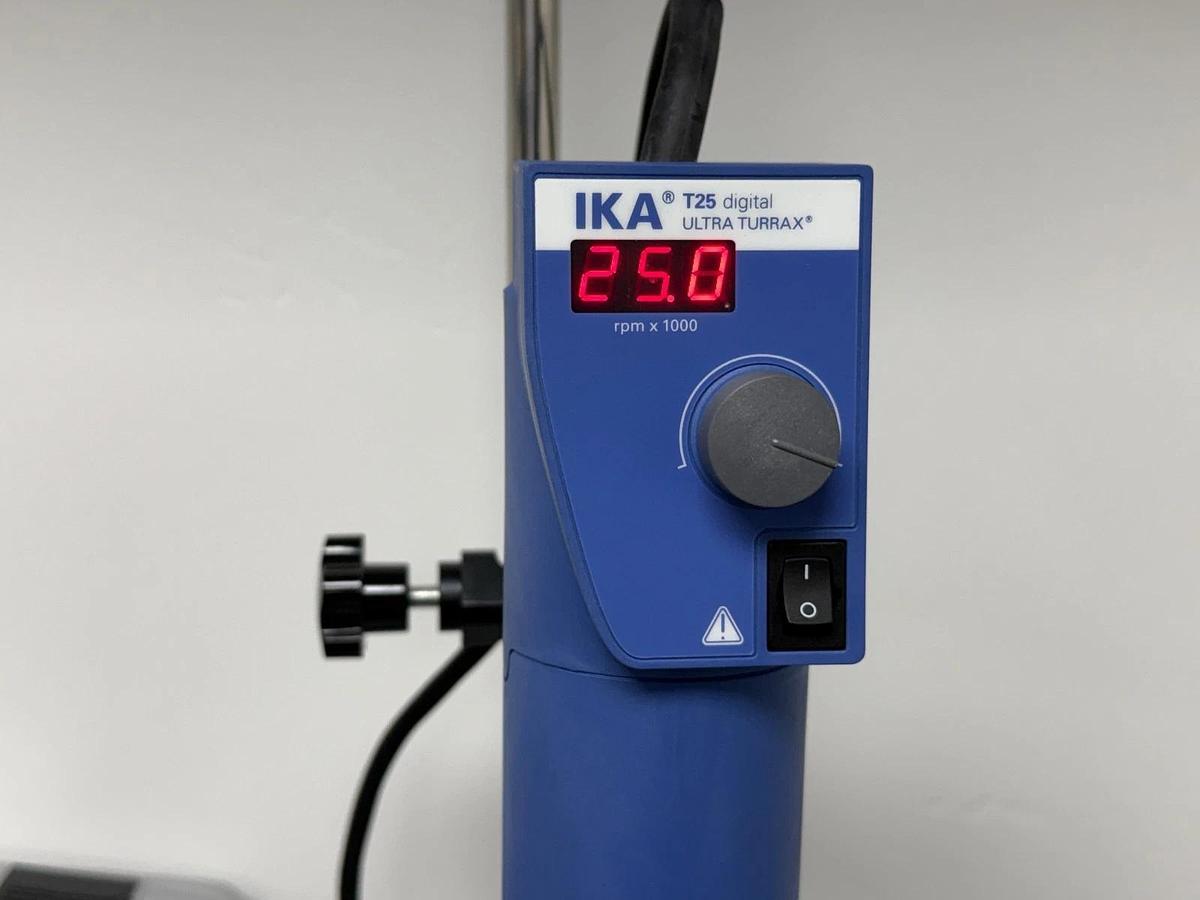 Used IKA T25 Digital ULTRA-TURRAX Homogenizer Disperser with 50-2000ml Tool & Stand
