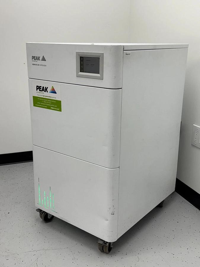 Used Peak Scientific Genius XE70 XE Mass Spectometer lab Nitrogen gas generator 70L