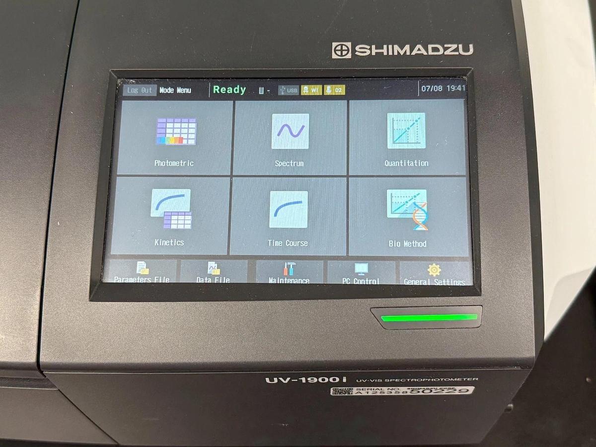 Used Shimadzu UV-1900i UV-VIS Spectrophotometer | Double-Beam Benchtop