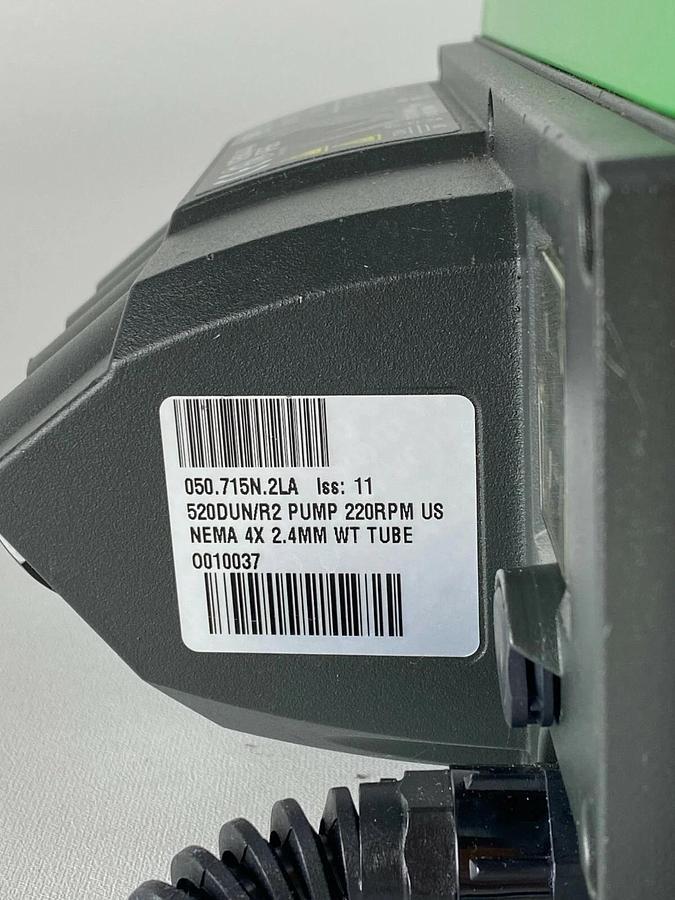 Used Watson Marlow 520DUN/R2 220RPM Peristaltic Process Pump w/ Pumphead NEMA 4X IP66
