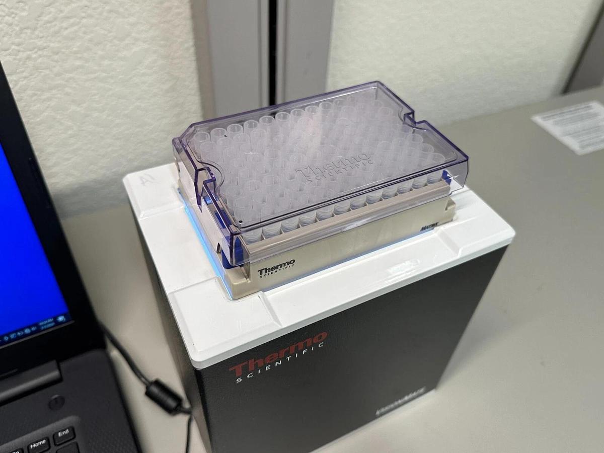 Used Thermo Visionmate HS storage tube rack high speed 2D barcode reader system