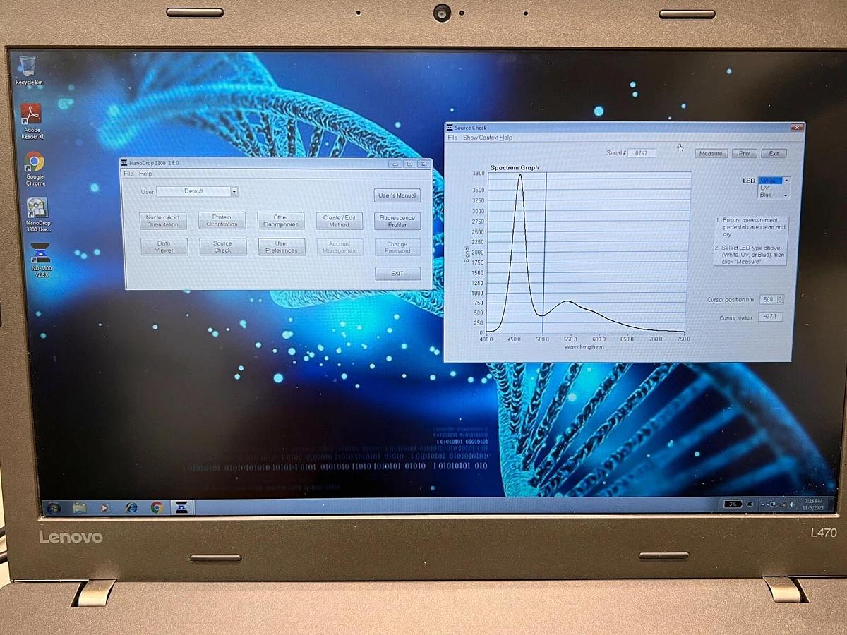Used Thermo NanoDrop 3300 Fluorescence Fluorospectrometer Fluorometer