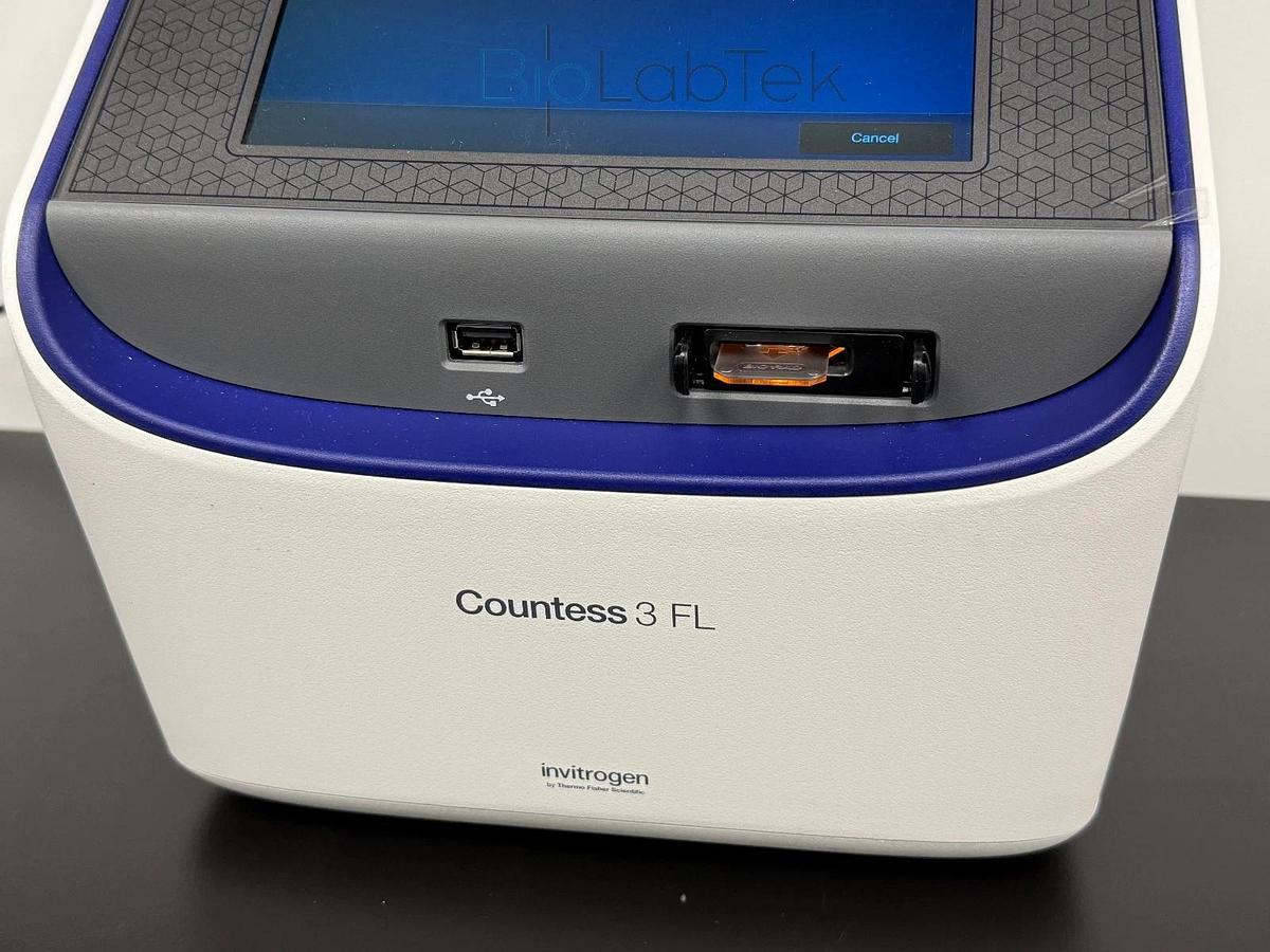 Used Thermo Invitrogen Countess 3 FL Cell Counter with Evos TxRed & GFP Led Cubes