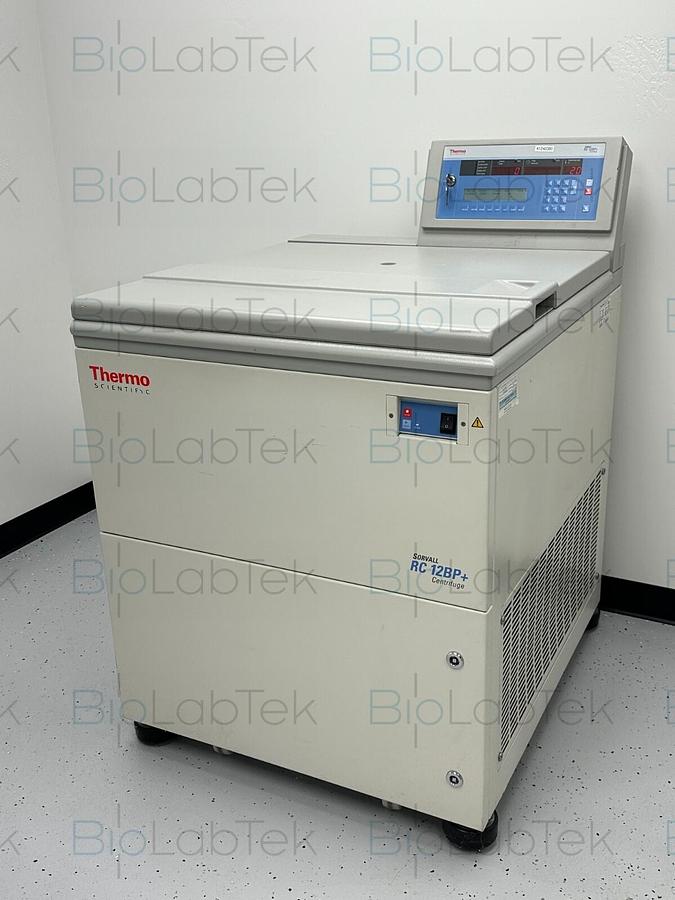 Used Thermo Sorvall RC 12BP+ Bioprocessing Centrifuge with H-12000 rotor/buckets 2011