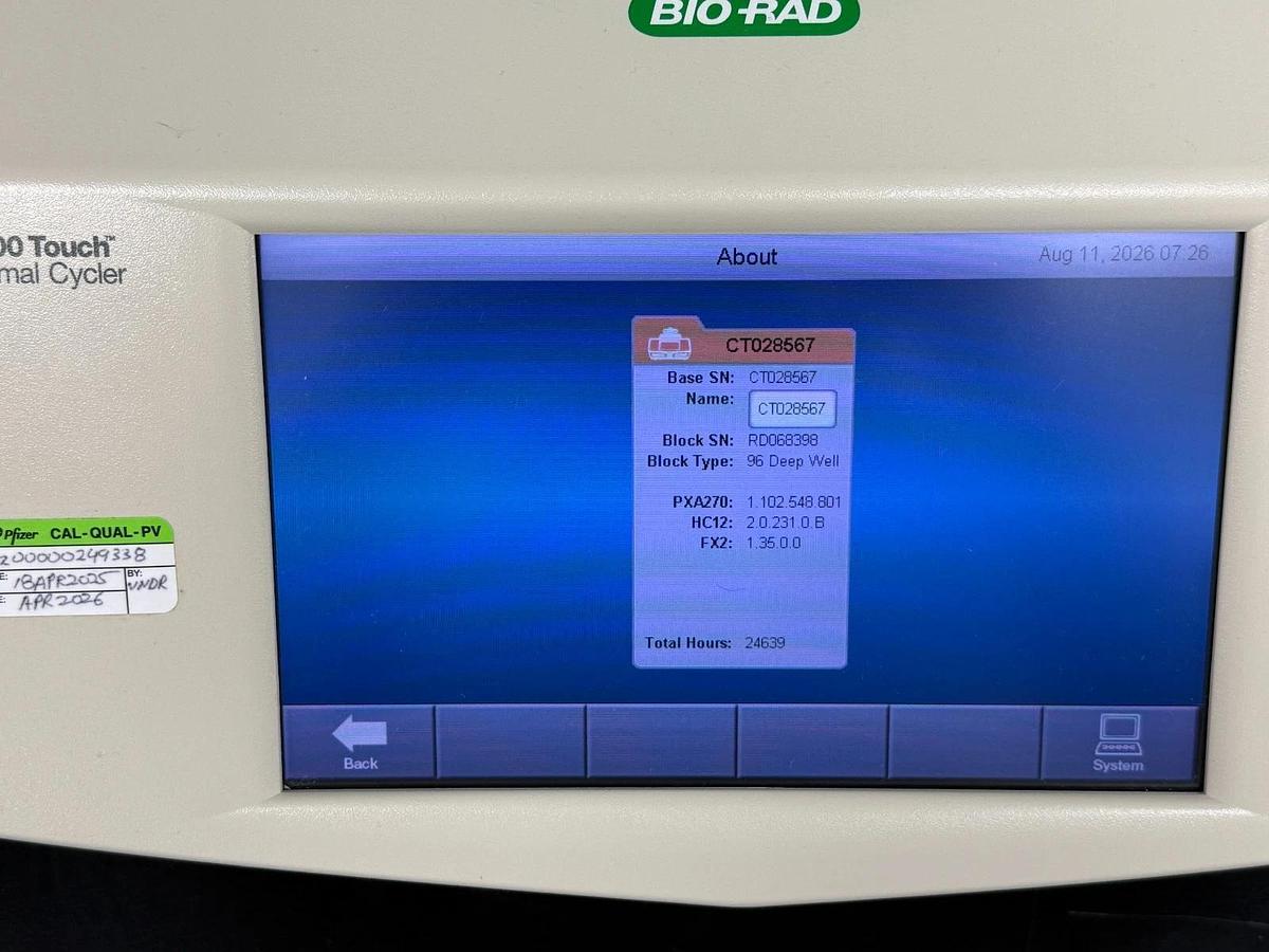 Used Bio-Rad C1000 Touch Thermal Cycler 96 DW Deep Well | Gradient PCR
