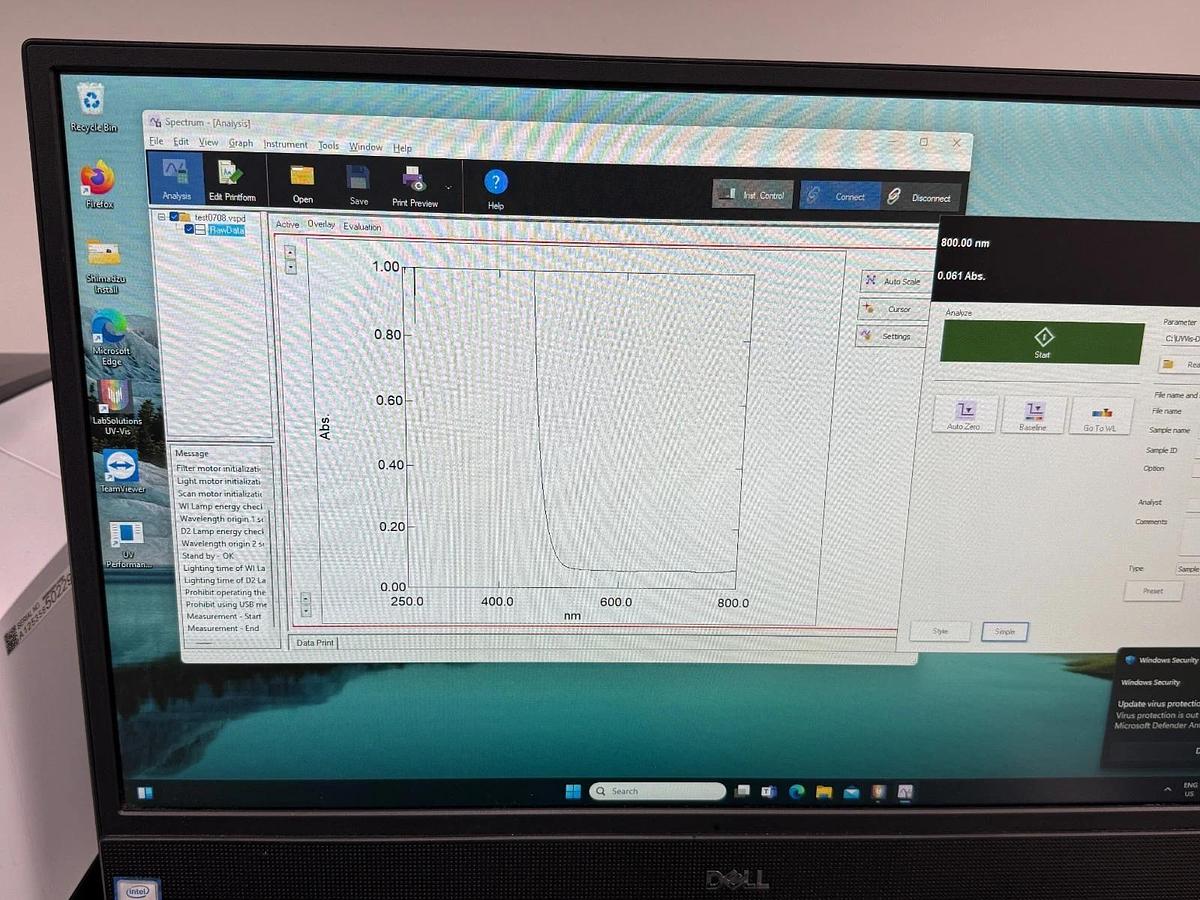 Used Shimadzu UV-1900i UV-VIS Spectrophotometer | Double-Beam Benchtop