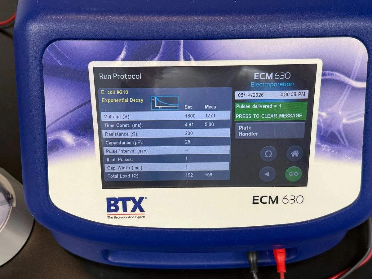 Used BTX ECM 630 Exponential Decay Wave Electroporation System W/ HT-200 and Dome