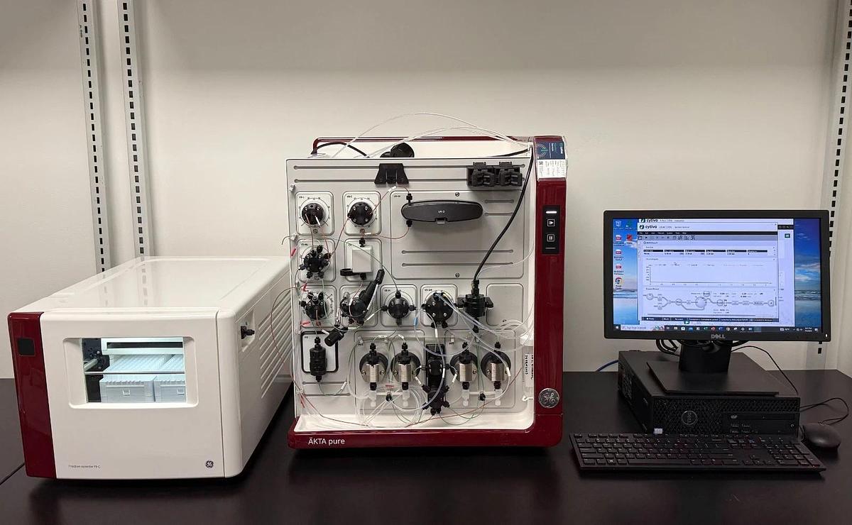 Used GE Cytiva AKTA Pure 25M FPLC Chromatography System + Frac/PC 2017