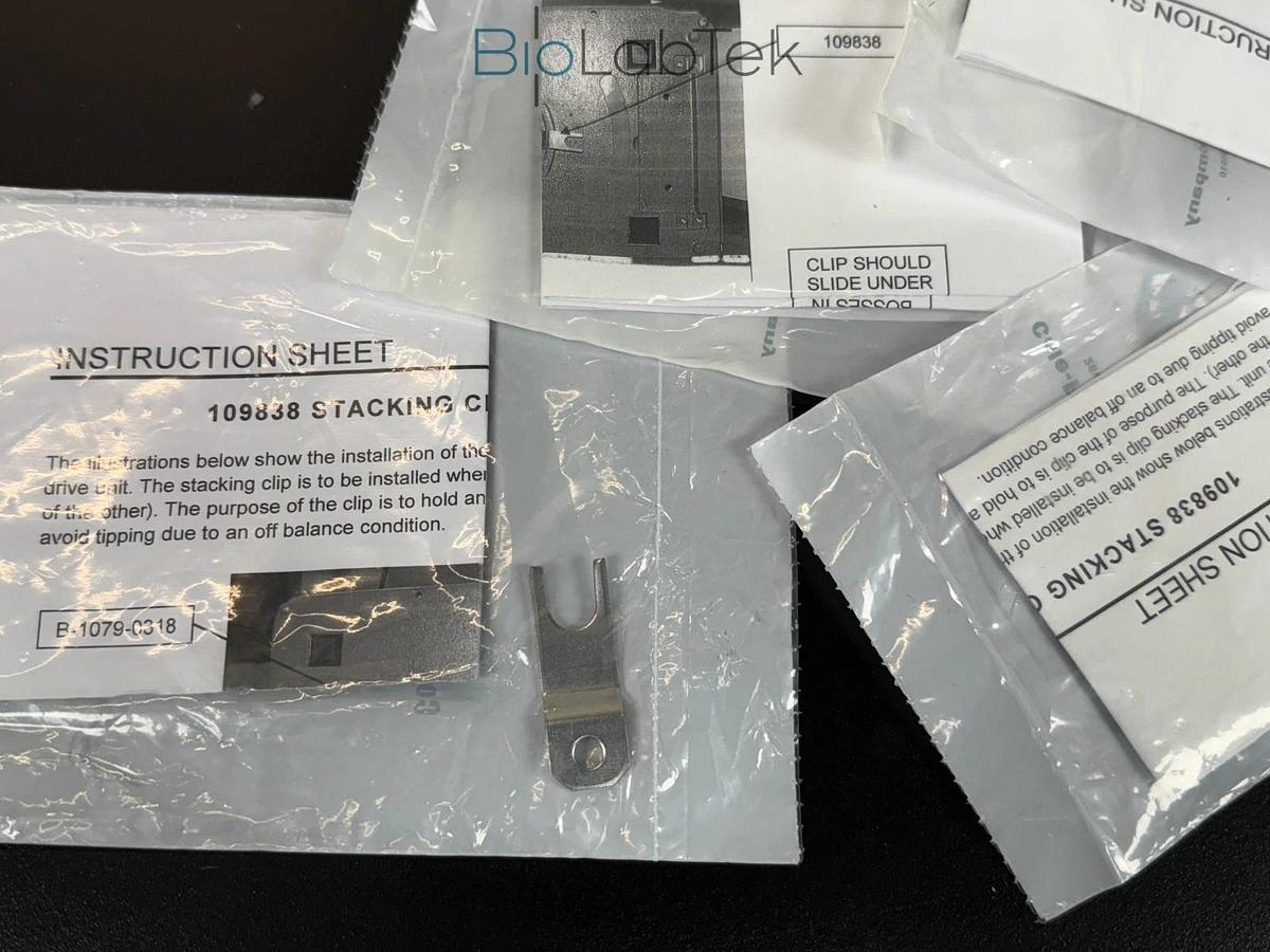 Used 5 piece Cole-Parmer Masterflex Peristaltic Pump stacking clip kit 109900