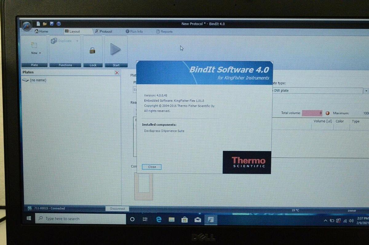 Used Thermo KingFisher Flex Magnet particle processor Purification system w/96dw head