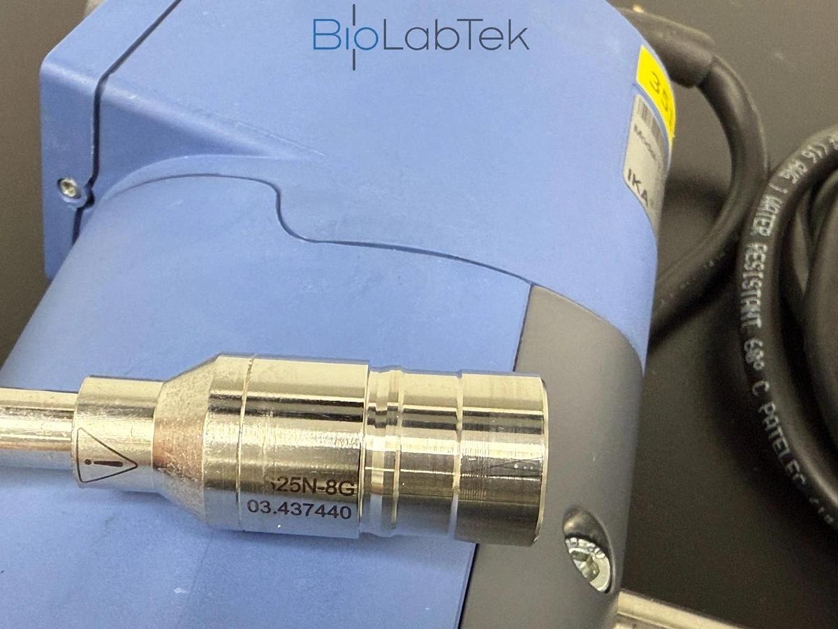 Used IKA T25 digital homogenizer disperser with element tool 1-50mL range