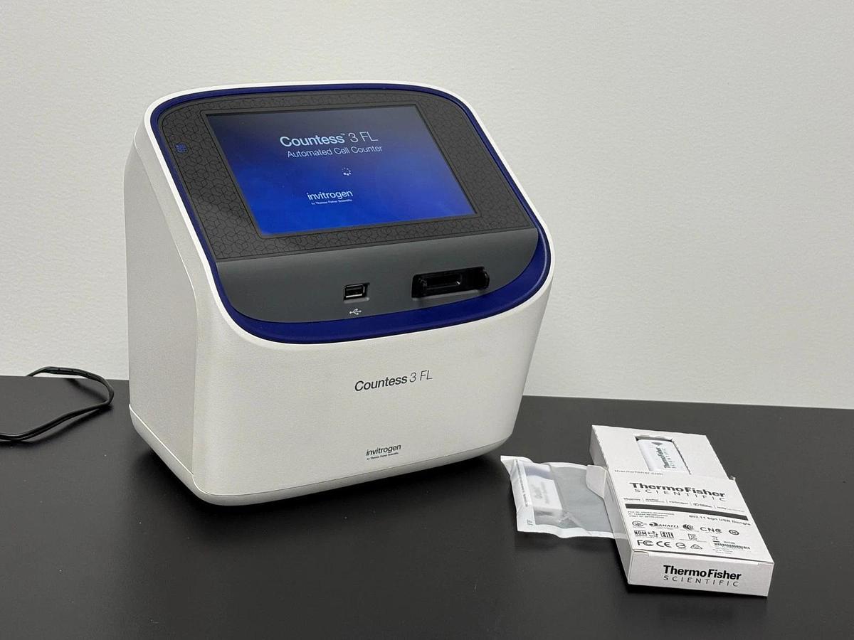 Used Invitrogen Countess 3 FL Automated Cell Counter | GFP & TX Red EVOS Light Cubes