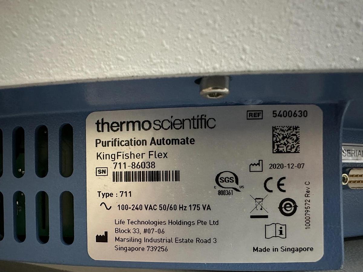 Used Thermo KingFisher Flex Magnet particle processor Purification system w/96dw head