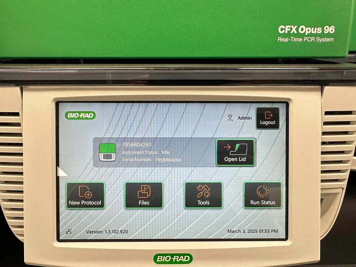 Used Bio-Rad CFX Opus 96 well Real-Time qPCR System 2022