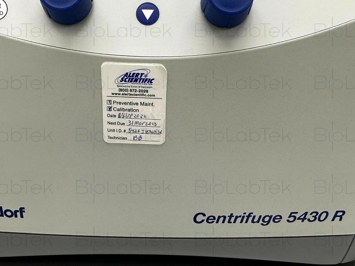 Used Eppendorf 5430R refrigerated centrifuge with rotor FA-45-48-11
