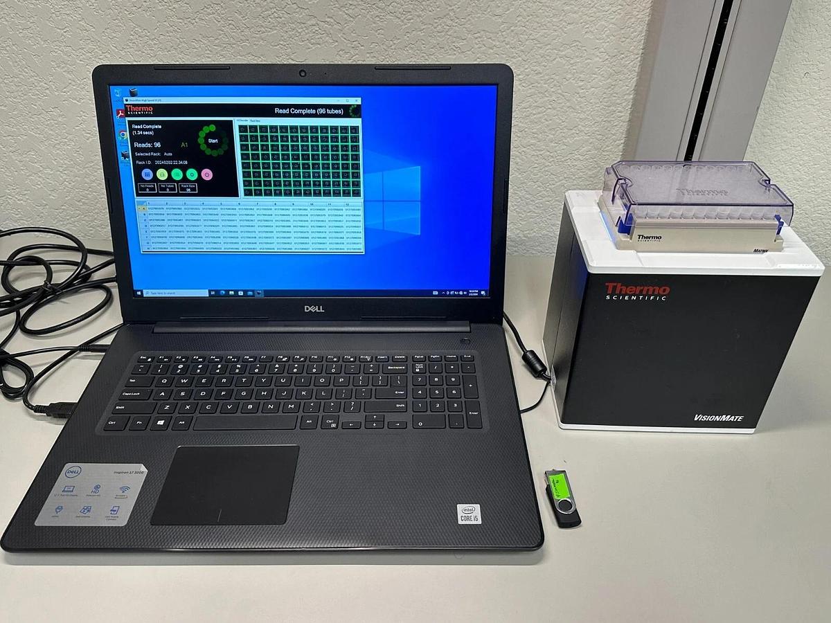 Used Thermo Visionmate HS storage tube rack high speed 2D barcode reader system