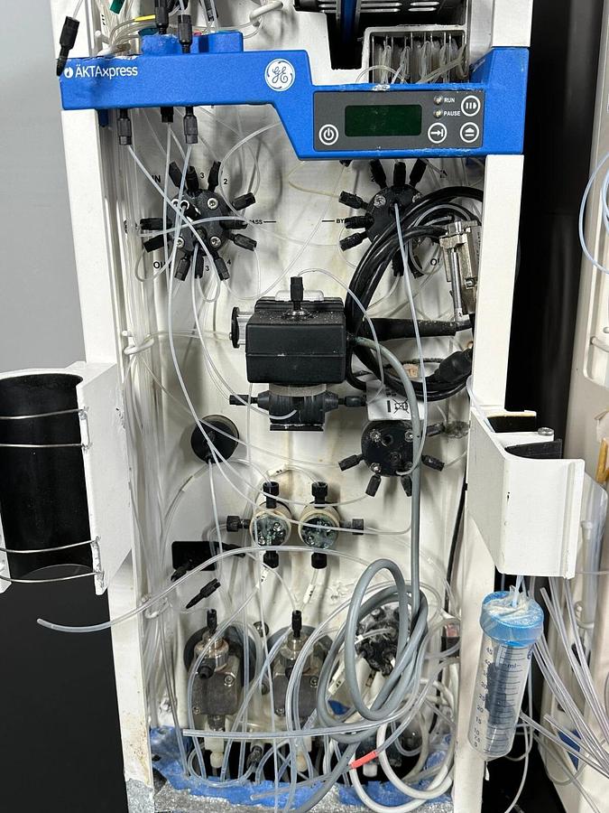 Used GE Cytiva AKTAxpress Twin FPLC Chromatography system