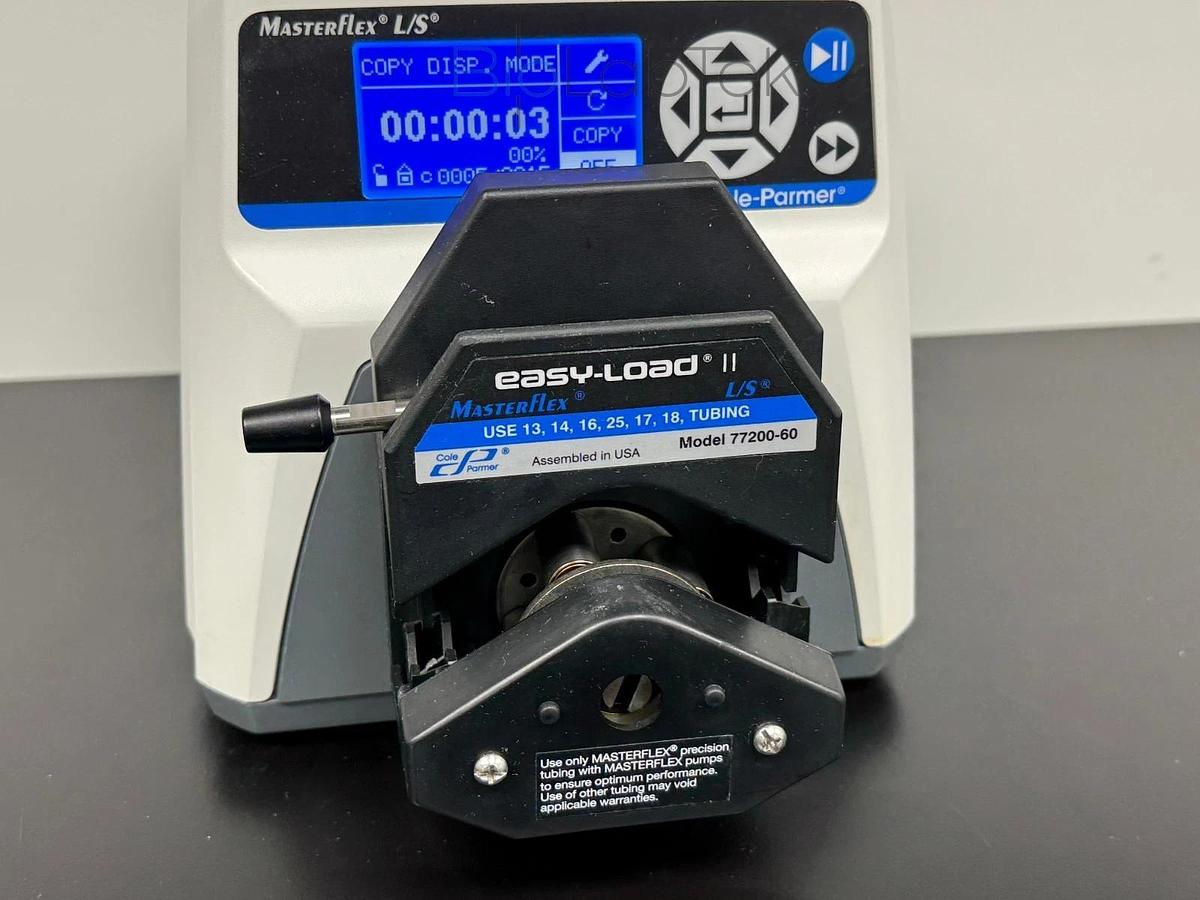 Used Cole-Parmer Masterflex L/S Peristaltic Tube Pump with easy-load head 77200-60