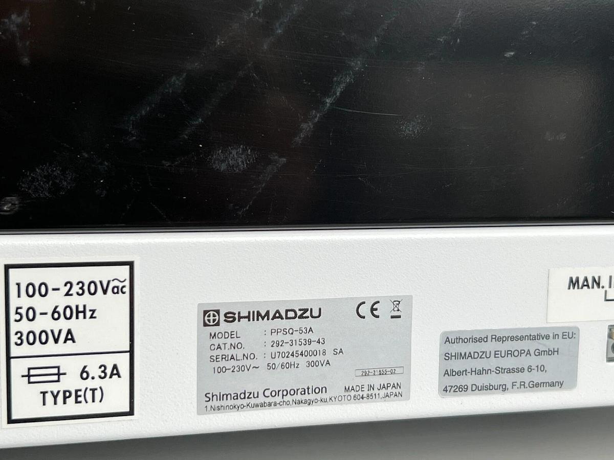 Used Shimadzu Protein Sequencer PPSQ-53A HPLC LCMS 3-reactor system
