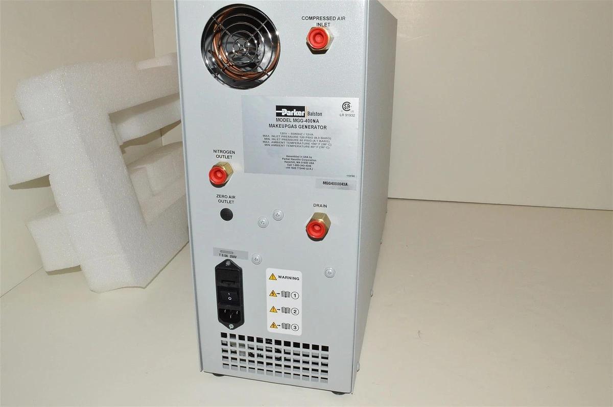 Used Parker Balston MGG-400NA FID GC Makeup Gas Generator for gas chromatography