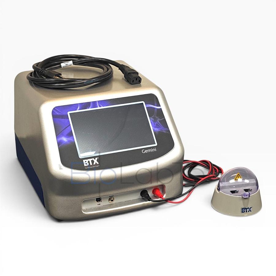 Used BTX Gemini X2 Twin Wave Electroporator with Safety Dome