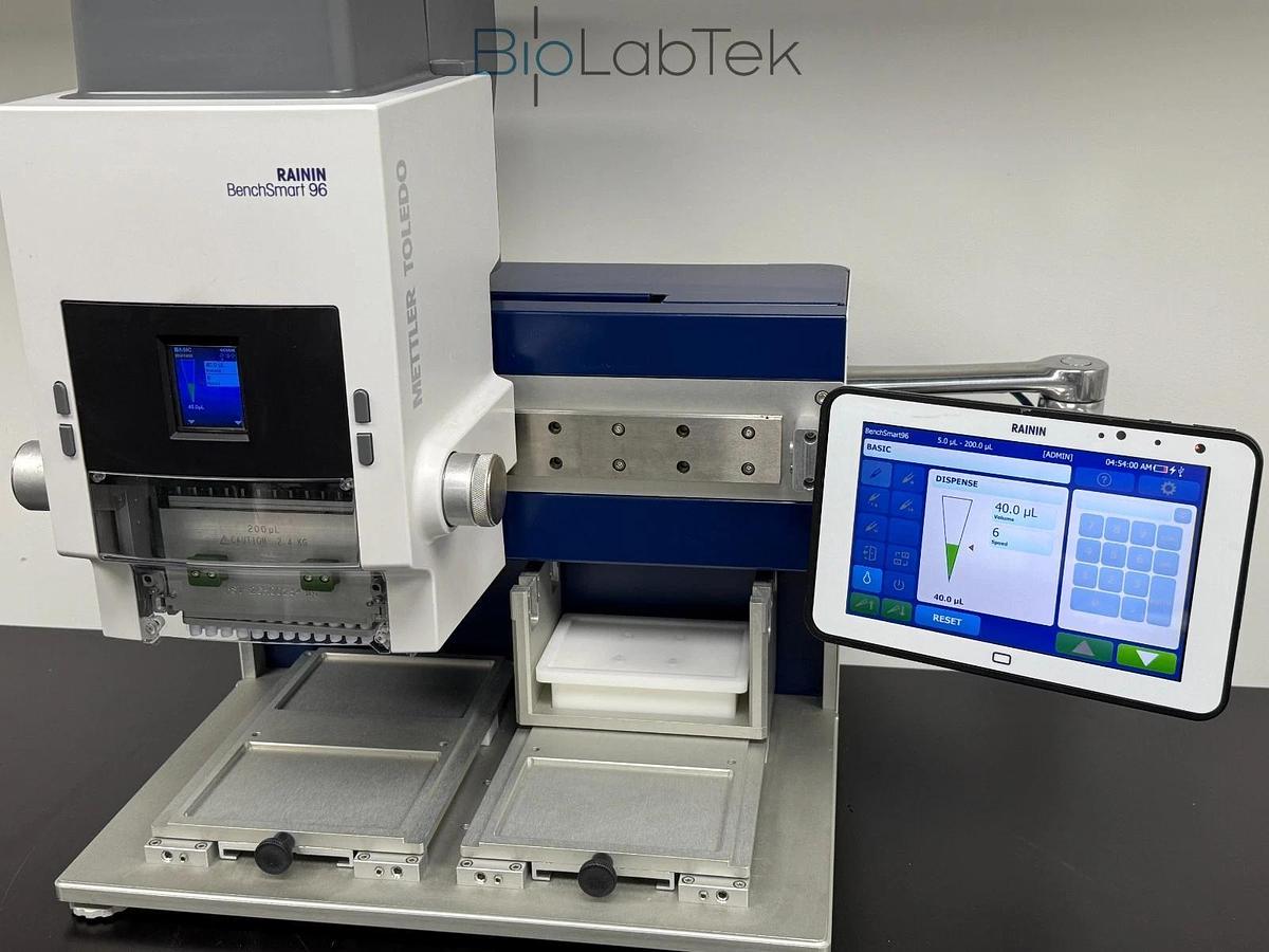 Used Mettler Toledo Rainin BenchSmart 96 pipetting workstation with 5ul-200ul head