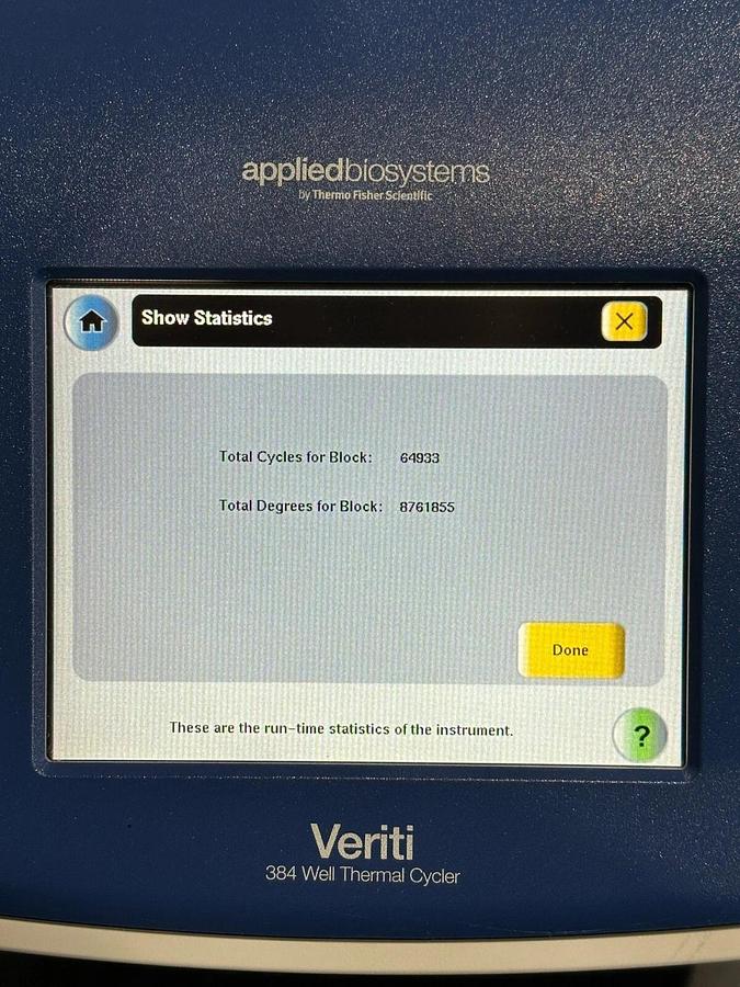 Used Thermo Applied Biosystems Veriti 384-well PCR Thermal Cycler 2018 w/Warranty