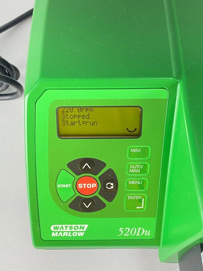 Used Watson Marlow 520DUN/R2 220RPM Peristaltic Process Pump w/ Pumphead NEMA 4X IP66