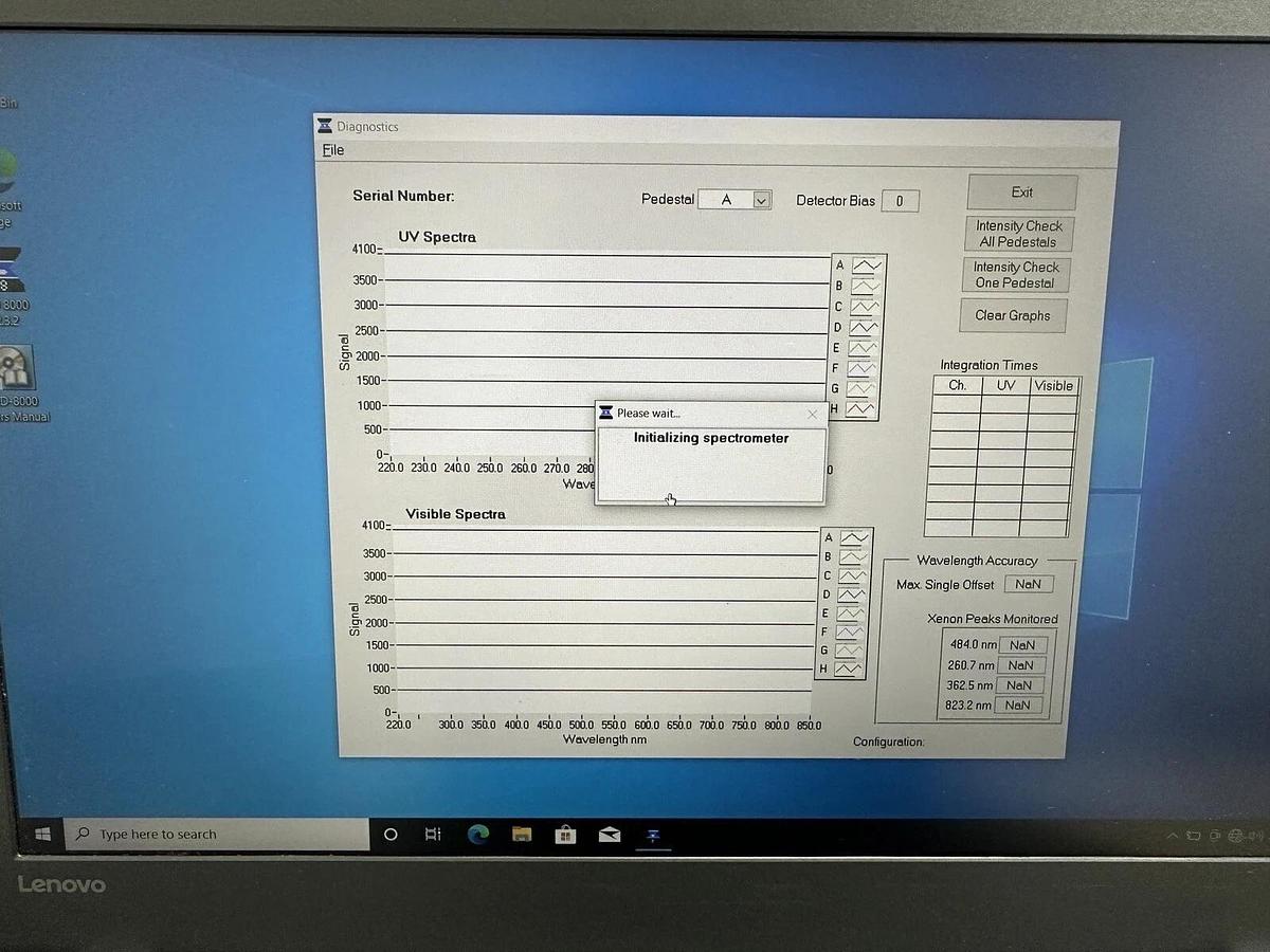 Used Thermo NanoDrop 8000 UV/Vis 8-position Spectrophotometer & laptop w/Warranty