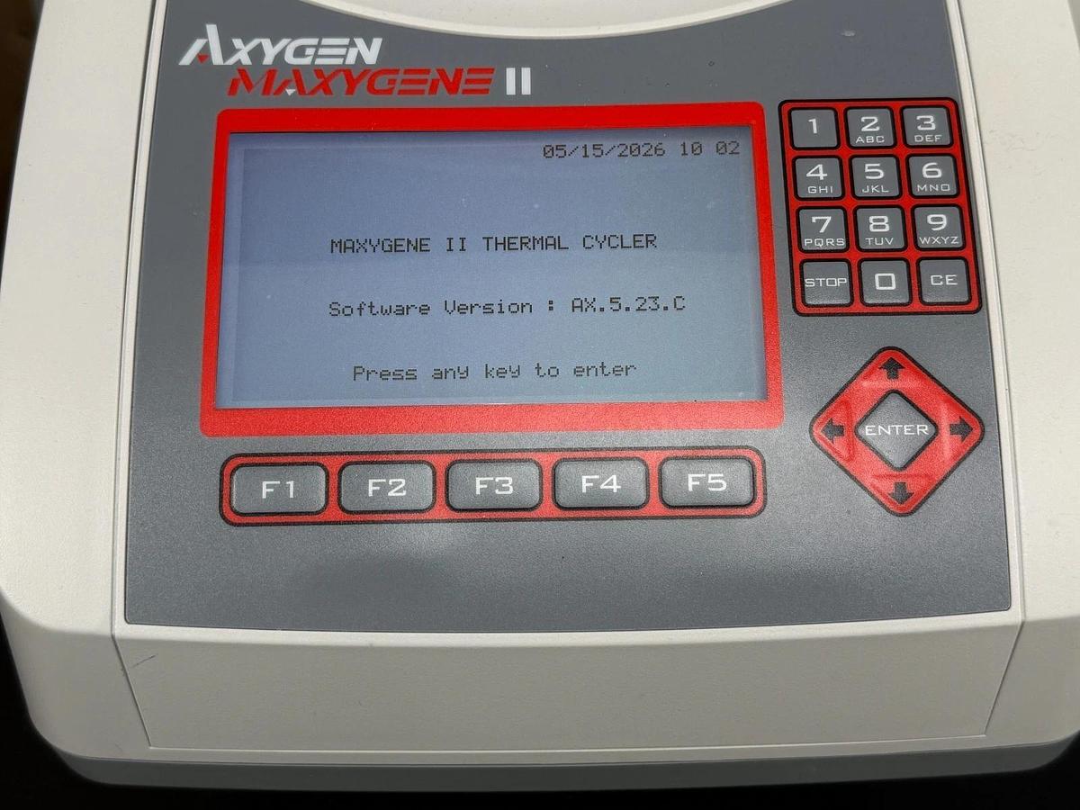 Used Axygen MaxyGene II PCR Thermal Cycler with 96 Wells x 0.2 ml Block 110V