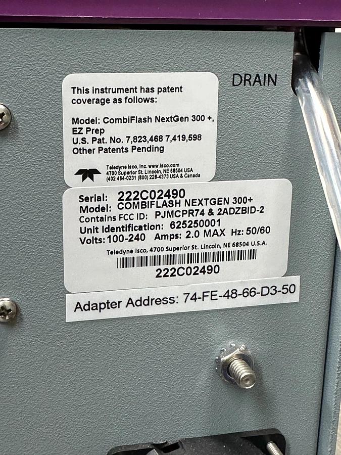 Used Teledyne Isco Combiflash NextGen 300+ Flash Chromatography System