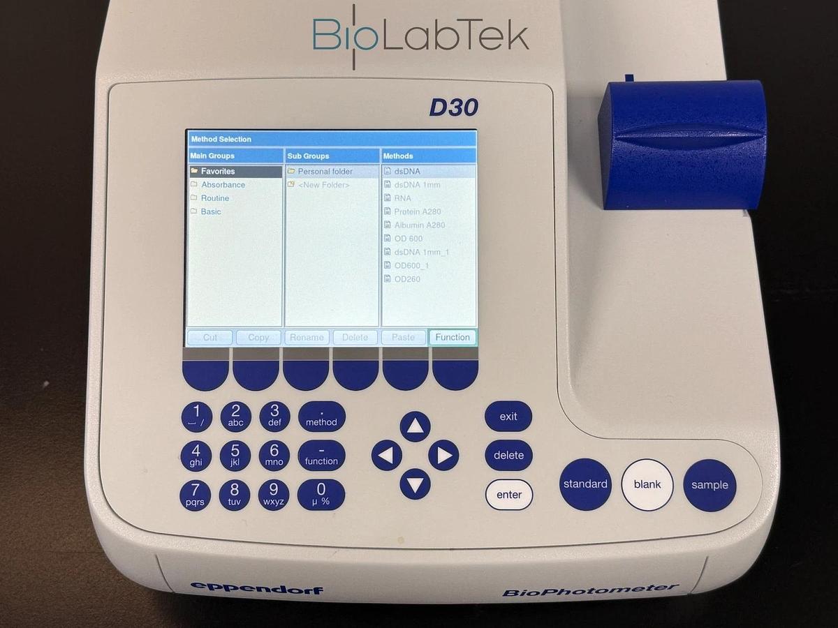 Used Eppendorf BioPhotometer D30 spectrophotometer 6133 w/warranty