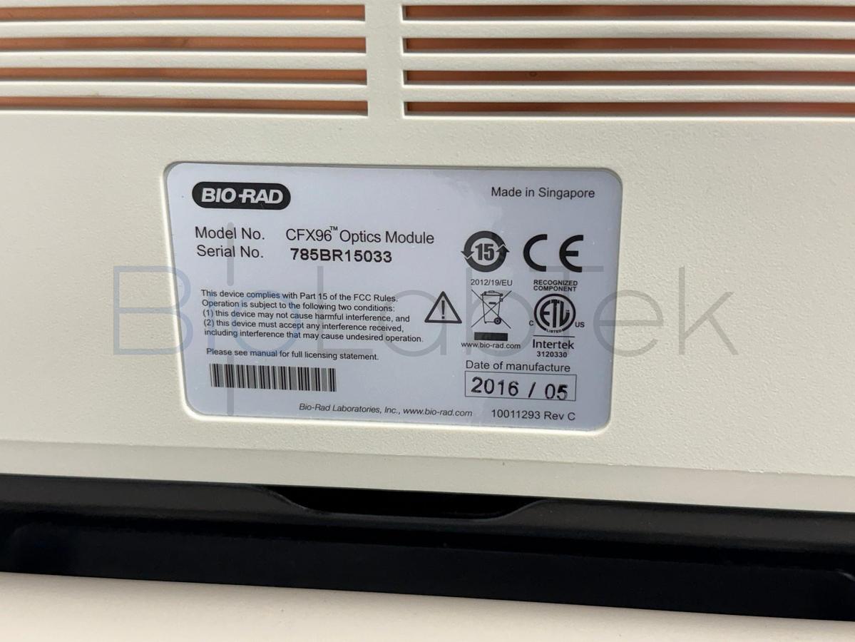 Used Bio-Rad CFX96 Touch Real-Time PCR Detection System | Low Hours