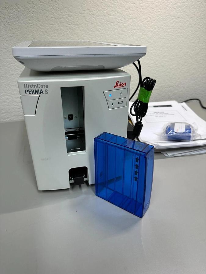 Used Leica HistoCore PERMA S Microscope Slide Label Printer with Onyx PC