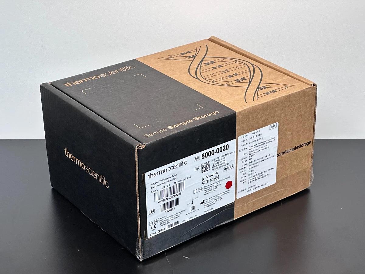 Used Case of 500ct Thermo Nalgene 2mL General Long-Term Storage Cryogenic Tubes 2.0ml