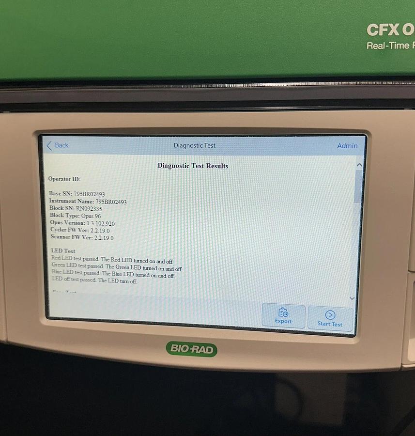 Used Bio-Rad CFX Opus 96 well Real-Time PCR System with Warranty