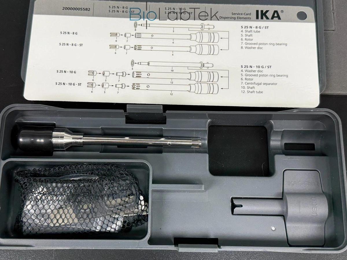 Used New IKA S25N-8G 8mm dispersing element tool for T25 disperser homogenizer 1-50ml