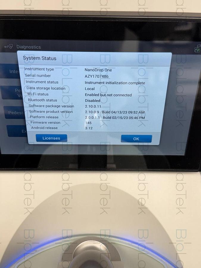 Used Thermo Scientific NanoDrop One UV/VIS Spectrophotometer