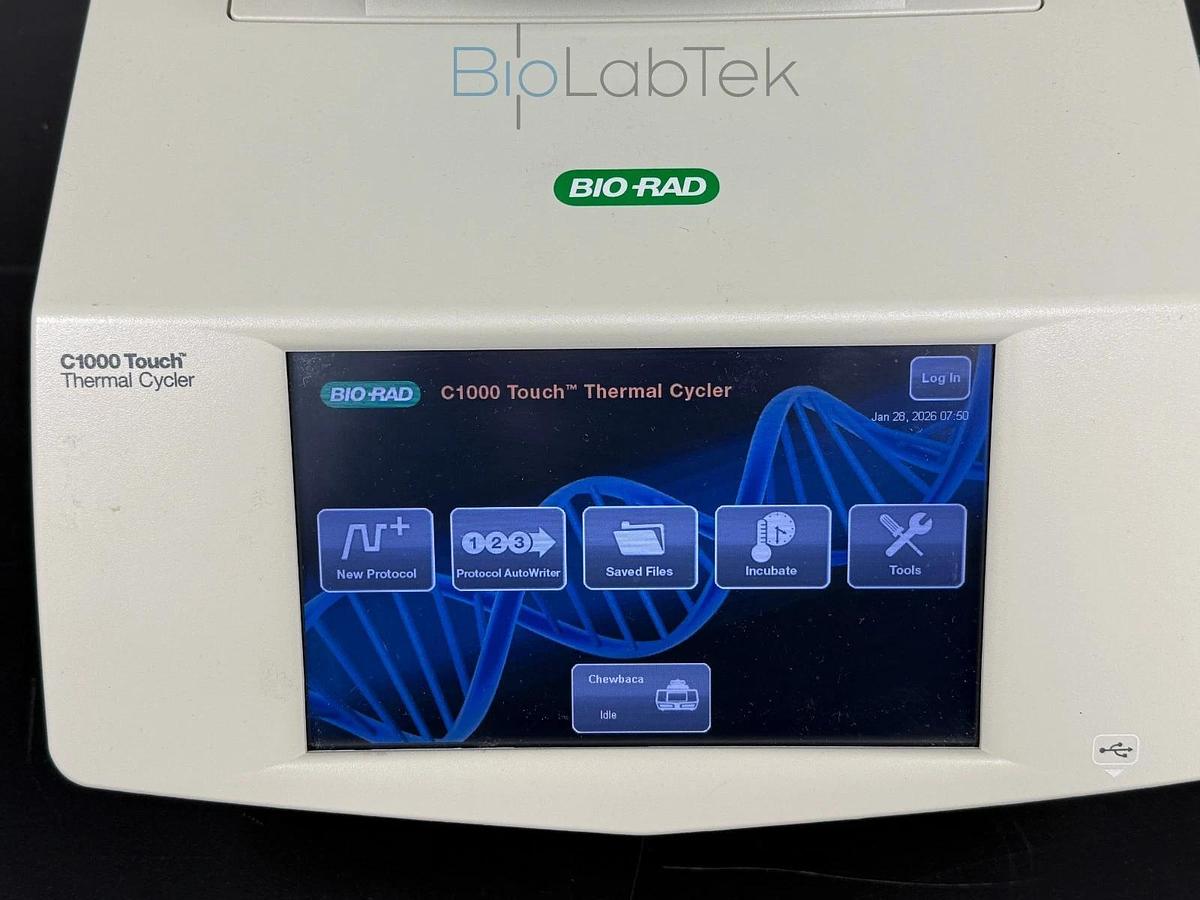 Used Bio-Rad C1000 Touch PCR Gradient Thermal Cycler with 96 well Fast module block