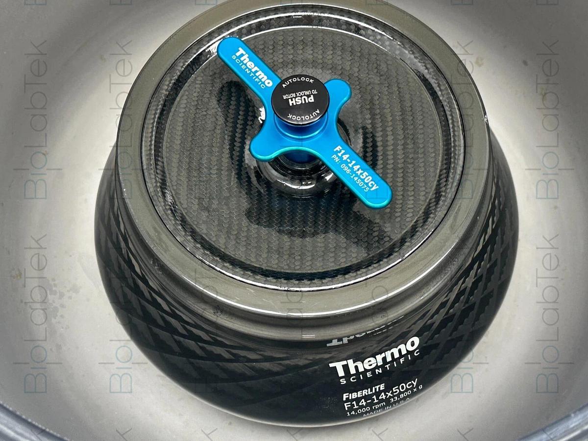 Used Thermo SuperSpeed Centrifuge Rotor Fiberlite F14-14x50cy Sorvall Lynx 4000 6000