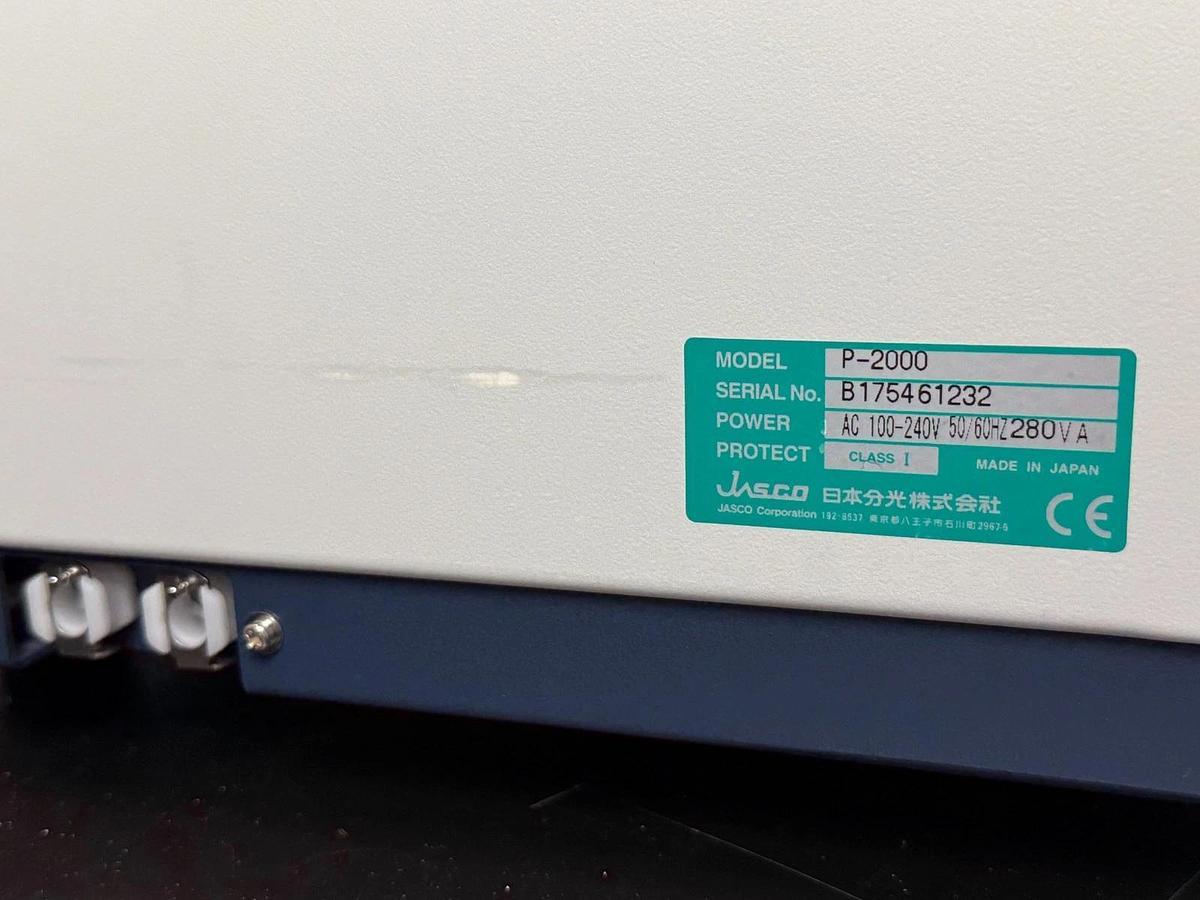 Used JASCO P-2000 Digital Polarimeter | Sodium Lamp 589 nm Automatic Benchtop