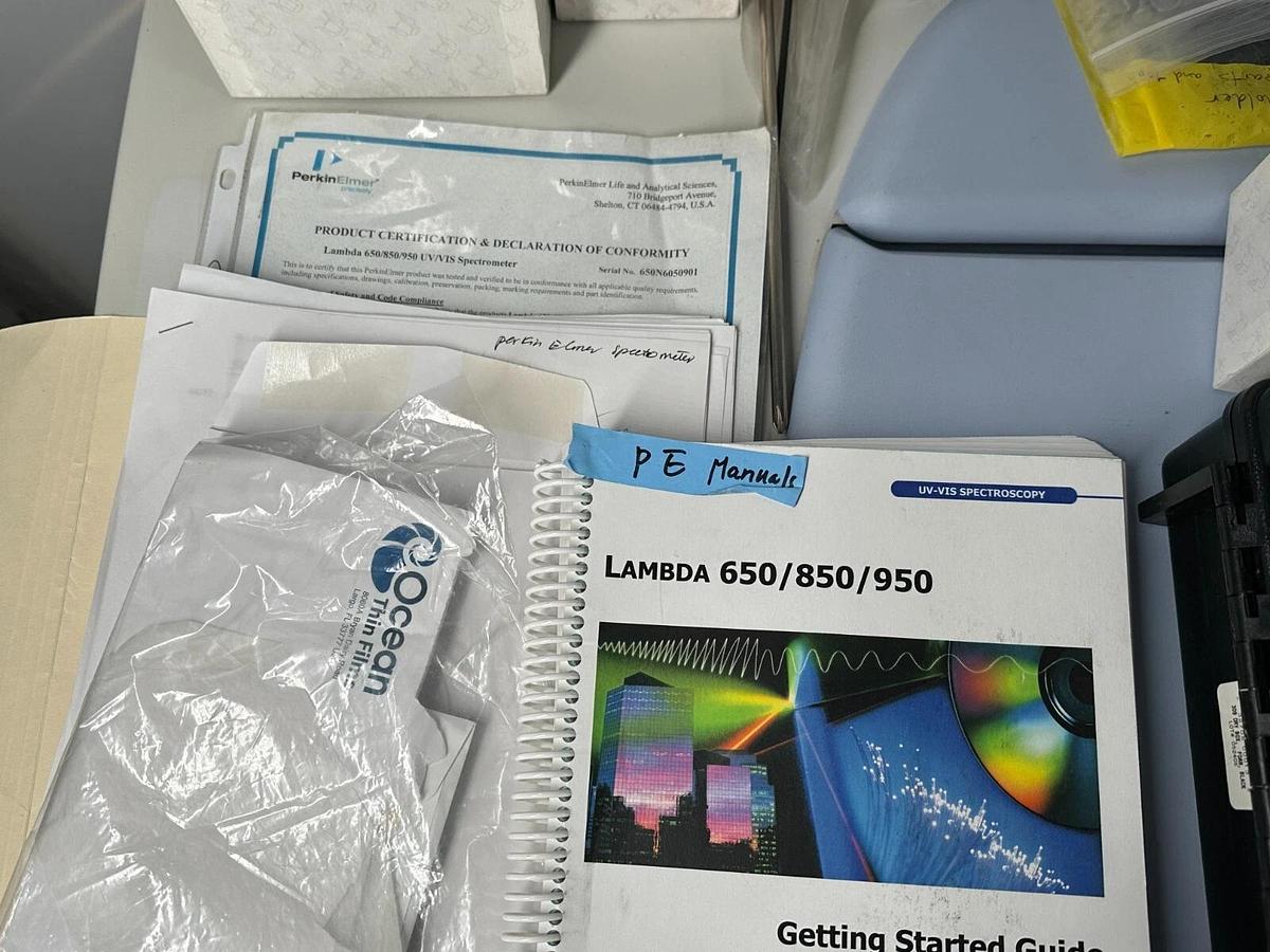 Used Perkin Elmer Lambda 650 UV/Vis Spectrophotometer system with STD/RSA modules