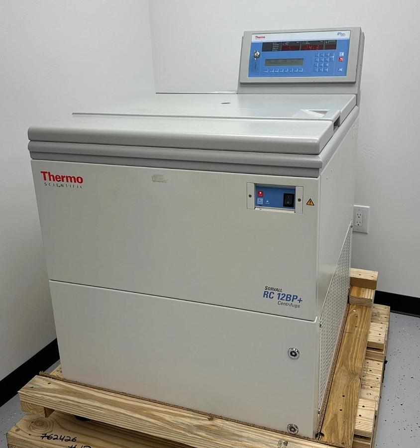 Used Thermo Sorvall RC 12BP+ Bioprocessing Centrifuge with H-12000 rotor/buckets 2012